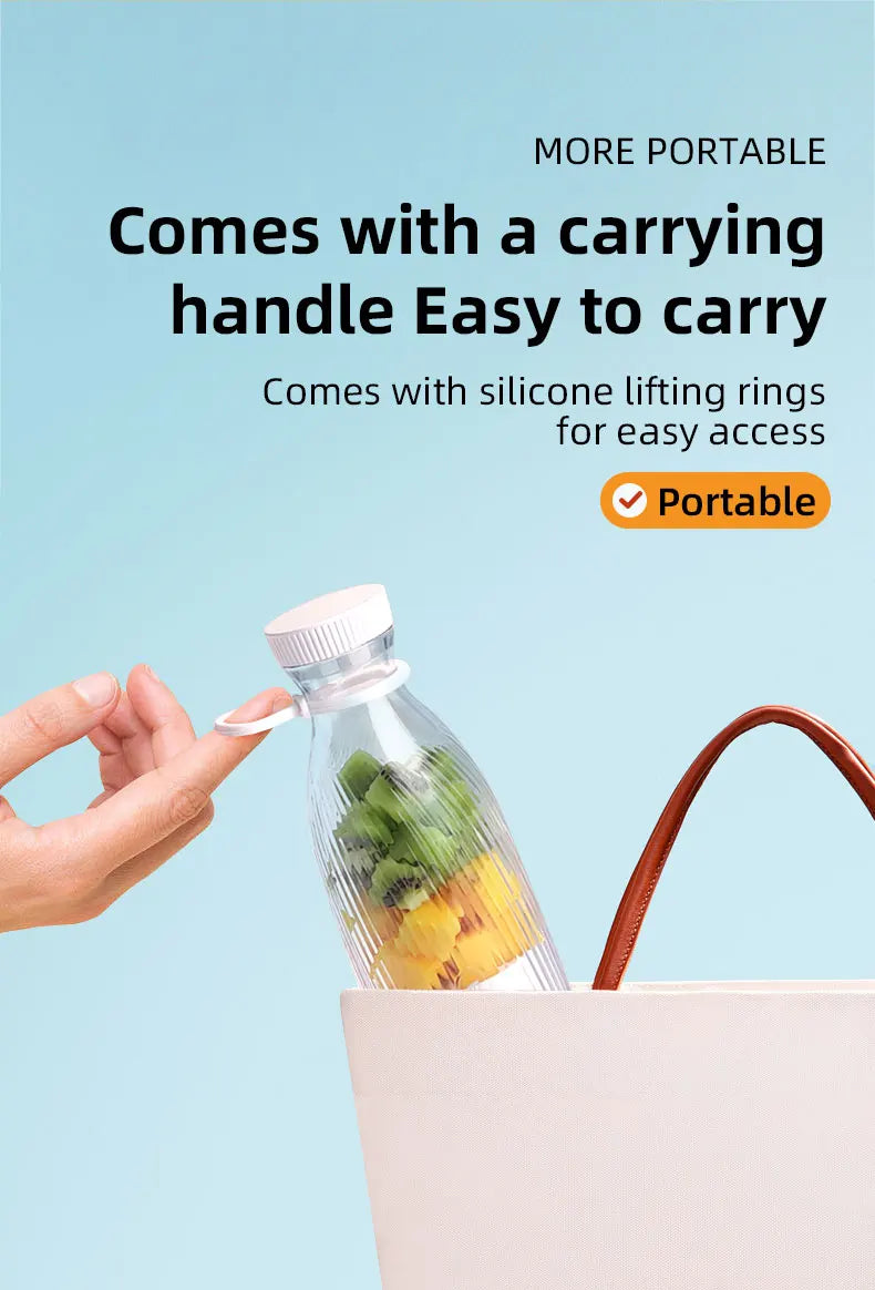 Portable Blender 500ml Mini Juicer