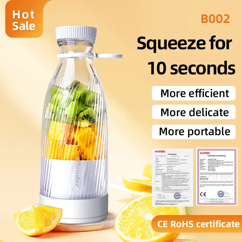 Portable Blender 500ml Mini Juicer