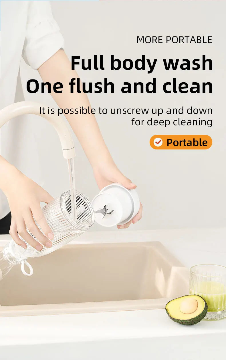 Portable Blender 500ml Mini Juicer